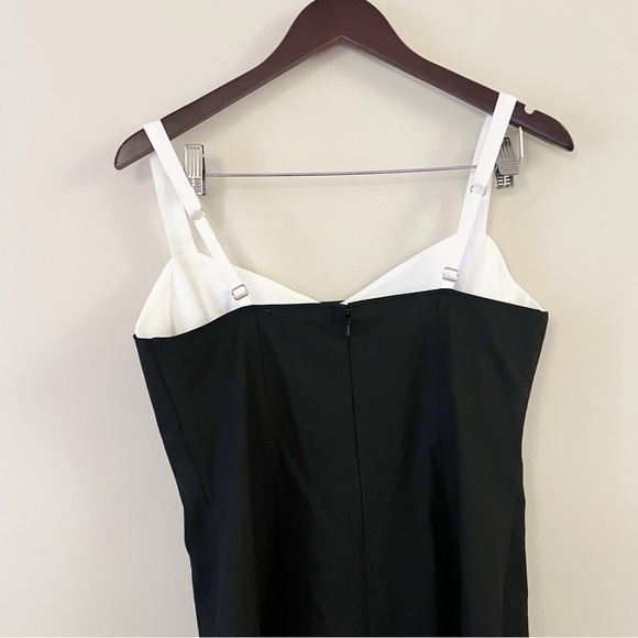 Abercrombie & Fitch Contrast Sweetheart Corset Mini Dress Size Medium NEW Black - Picture 8 of 12